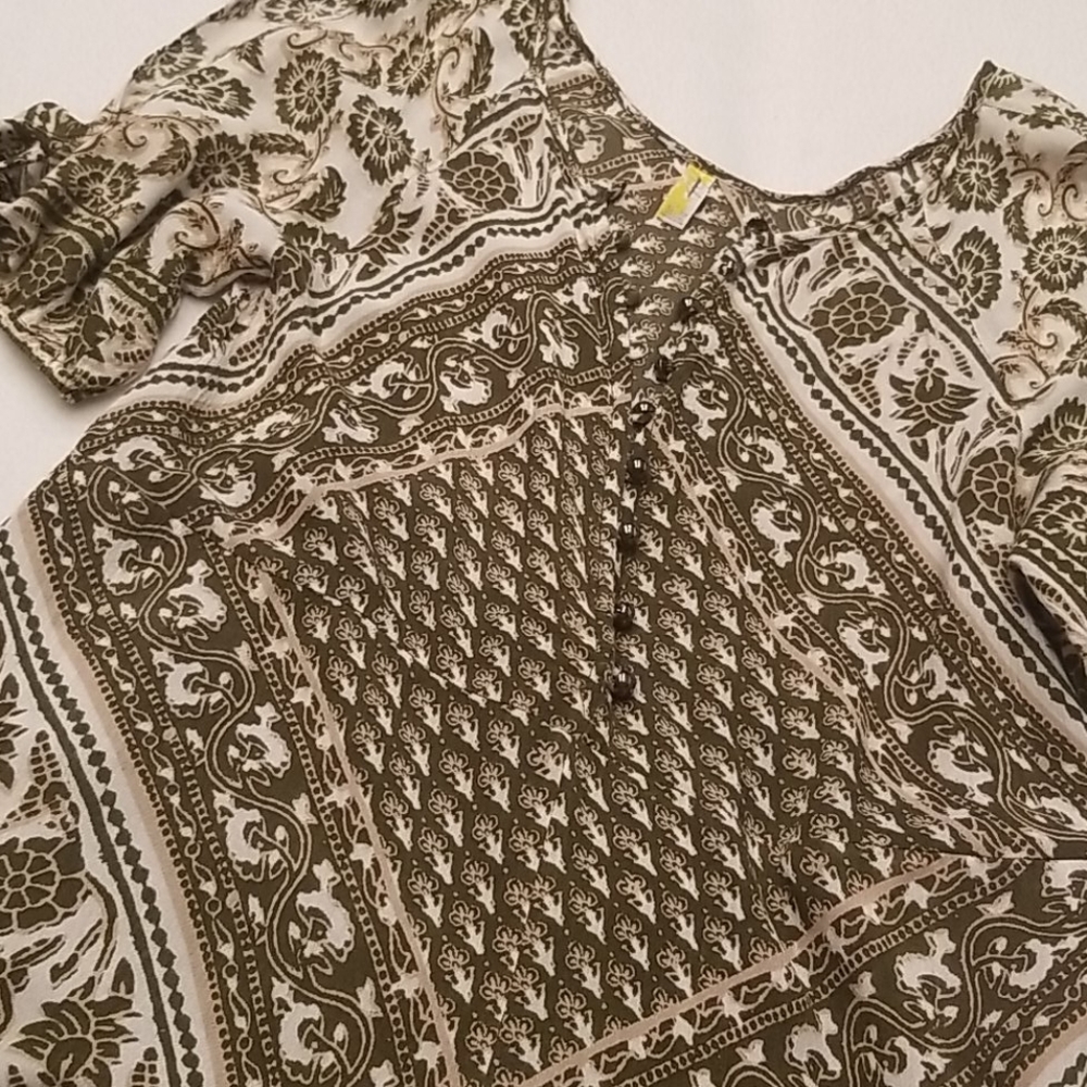 GIFTED Free People Cold Shoulder Button Up Romper XS
